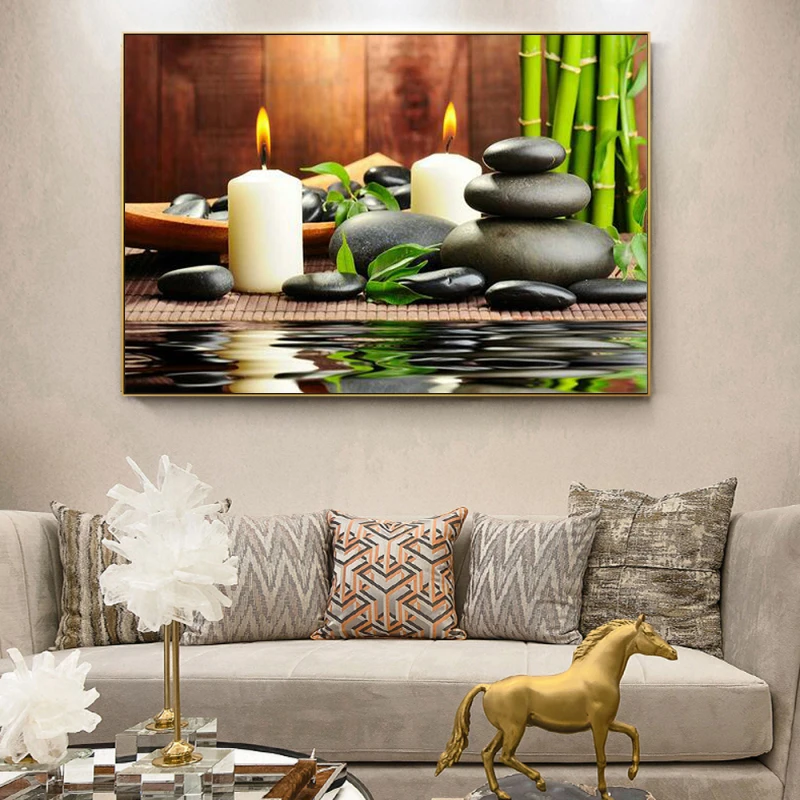 Zen Spa Still Life Canvas Wall - Spa Wellness Images review and price